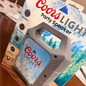 Coors Light Gray Portable Party Speaker